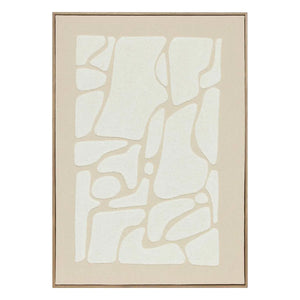 Pictură 3D atmosferă Ziad, Pânză 50x70 cm, Material textil bej