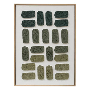 Pictură 3D atmosferă Aladji, Pânză 60x80 cm, Verde