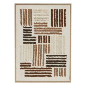 Pictură 3D atmosferă Emir, Pânză 50x70 cm, Material textil maro