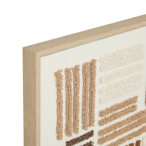 Pictură 3D atmosferă Emir, Pânză 50x70 cm, Material textil maro