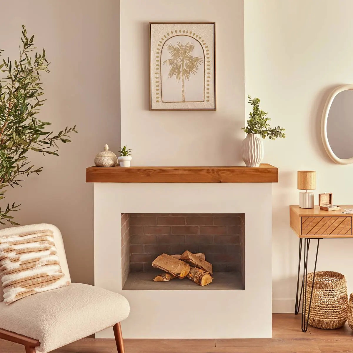 Pictură 3D atmosferă Meryl, Palmier 45x60 cm, Efect aluminiu