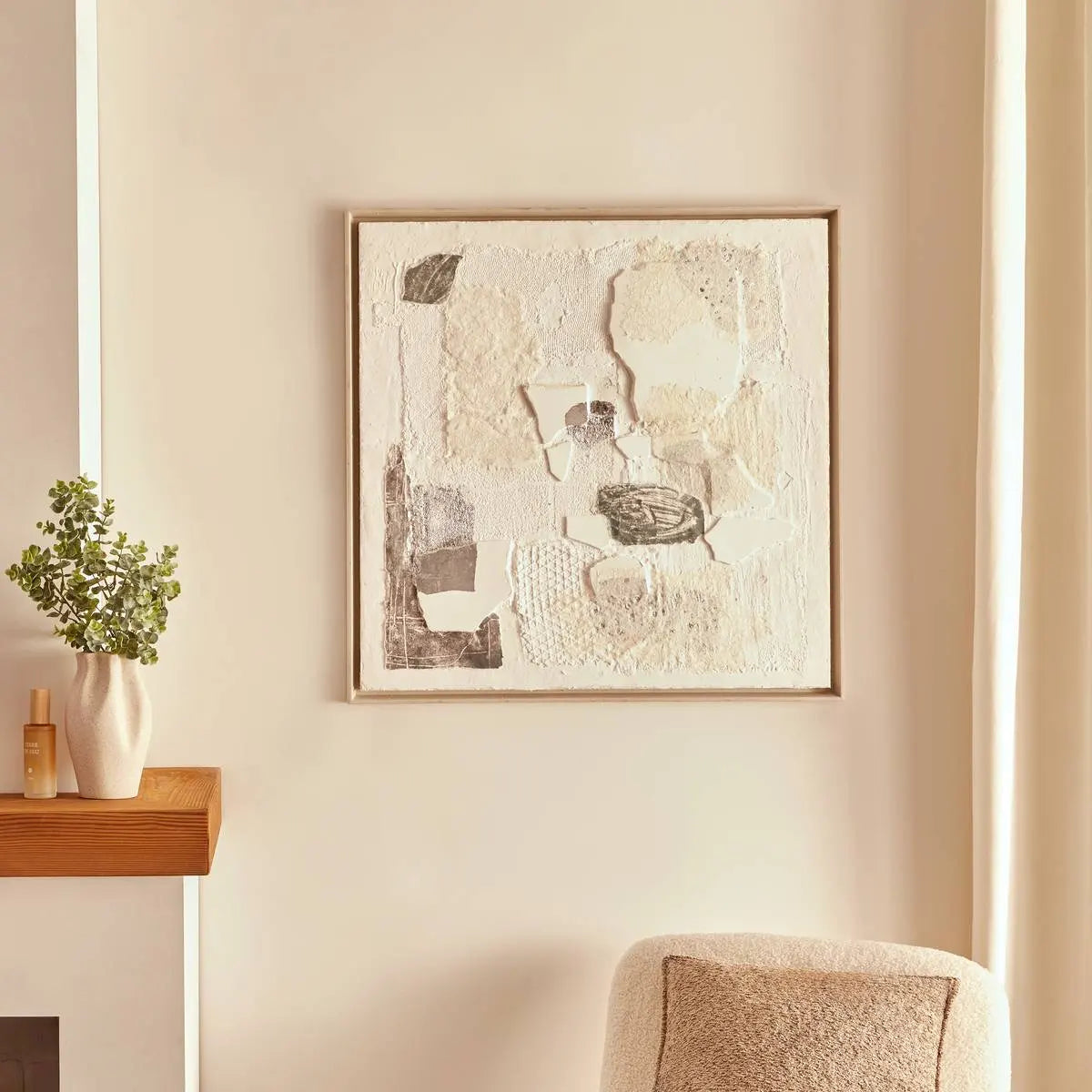 Pictură 3D atmosferă Azariah, Pânză pictată 78x78 cm