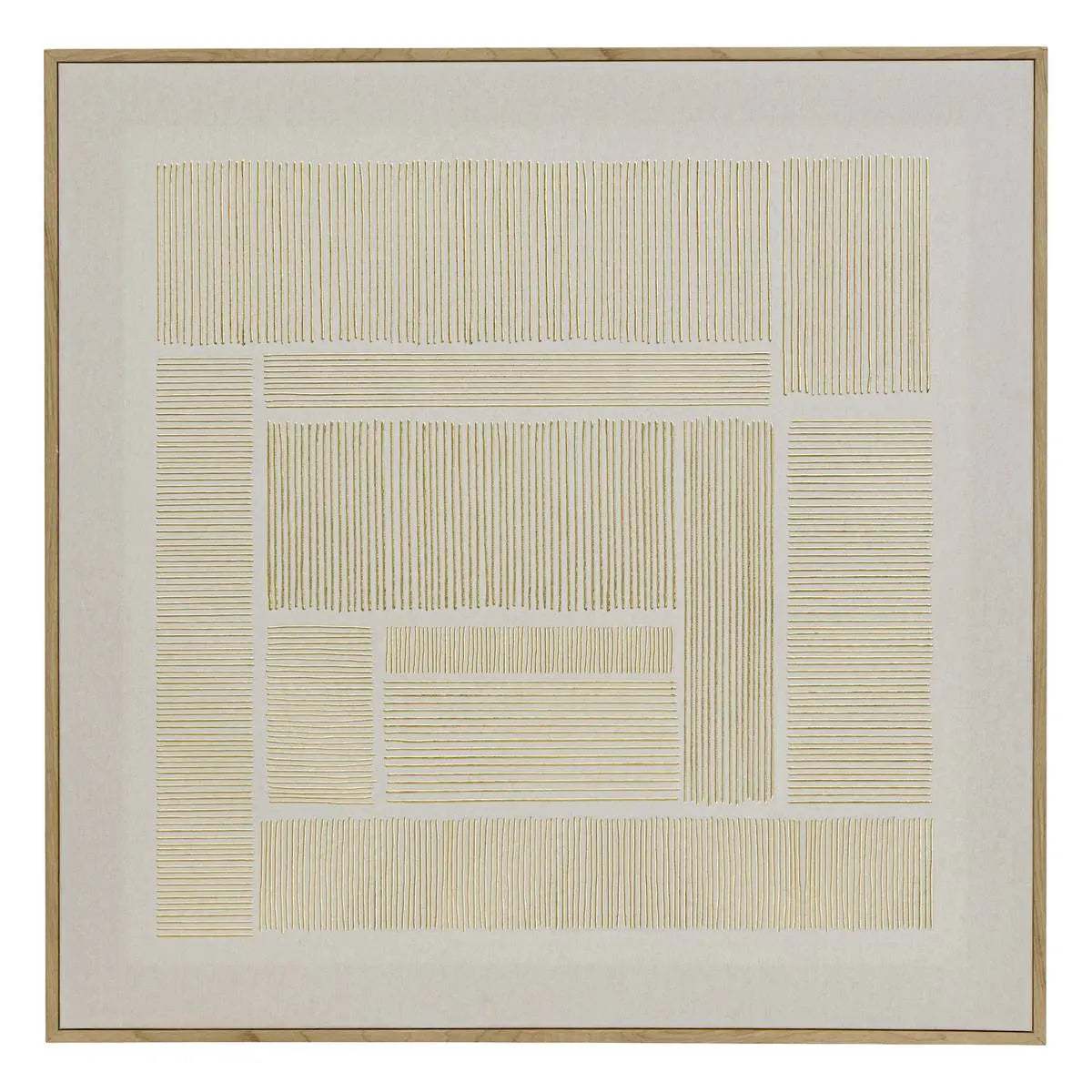 Pictură înrămată Atmosphere Idrissa, Imprimeu pe pânză 58x58 cm, Efect aluminiu