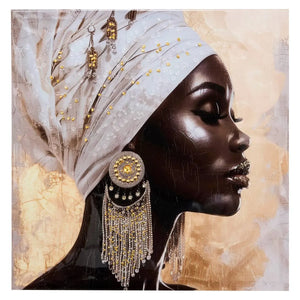 Pictură atmosferă Mercur, pânză în relief 60x60 cm