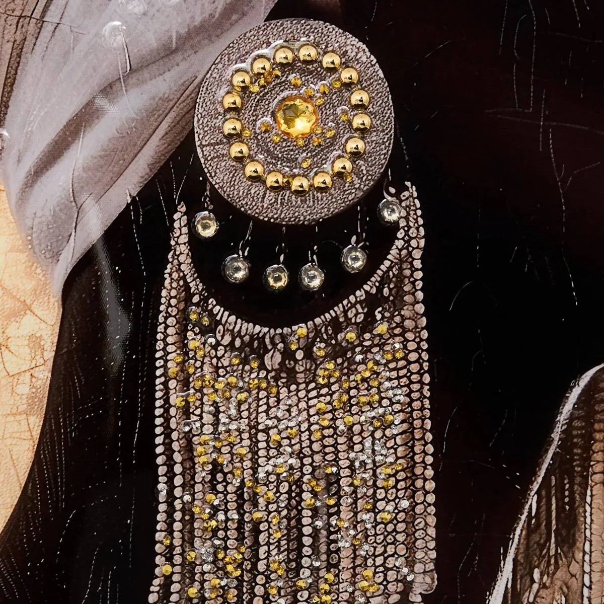 Pictură atmosferă Mercur, pânză în relief 60x60 cm