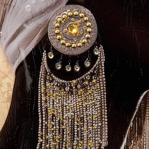 Pictură atmosferă Mercur, pânză în relief 60x60 cm