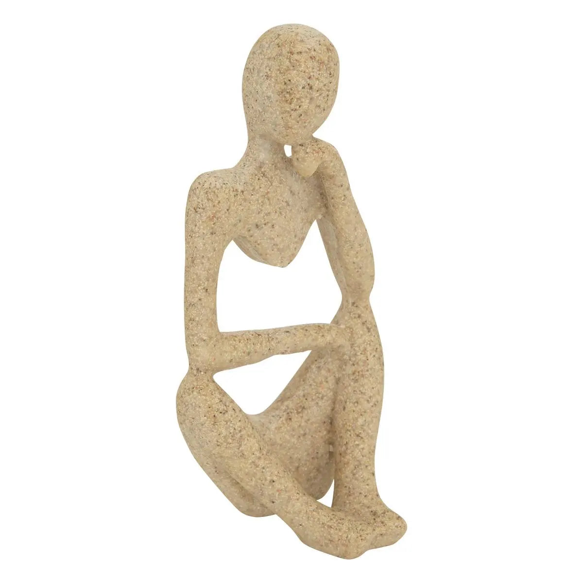 Figurină decorativă Atmosphera Aby, Rășină, Bej, 12 cm, 3 buc.