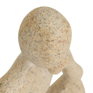 Figurină decorativă Atmosphera Aby, Rășină, Bej, 12 cm, 3 buc.