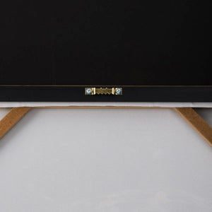 Pictură Atmosphera Lupita, Imprimeu pe pânză 58x78 cm, Leopard, Efect de aluminiu