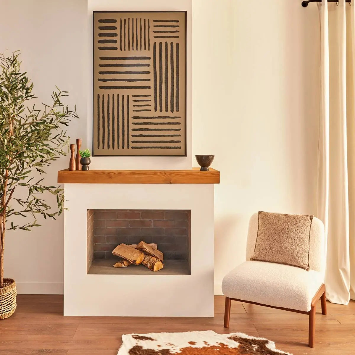 Pictură înrămată Atmosphera Roshan, Pânză pictată 116x75 cm, Verde