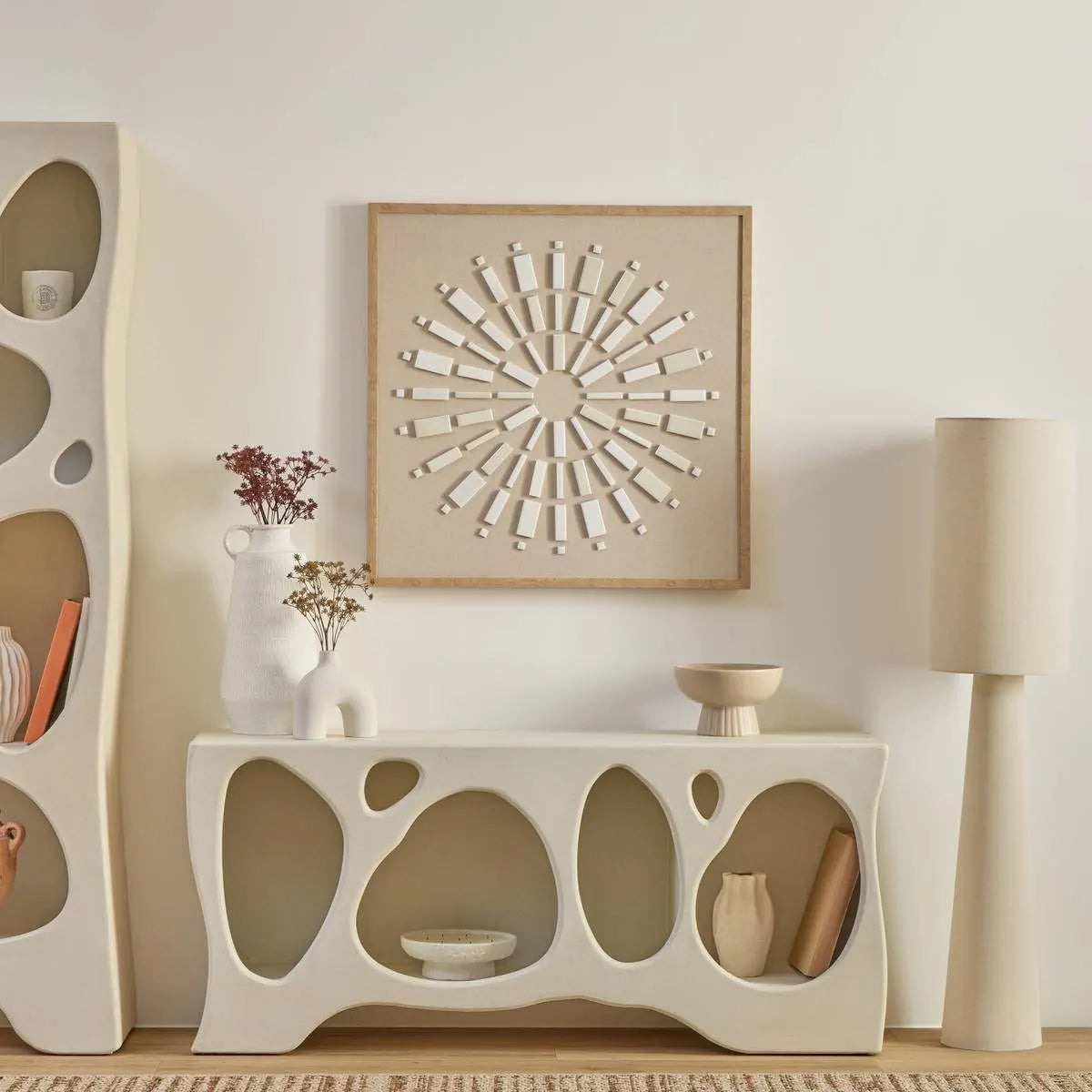 Pictură 3D atmosferă Houria, Soare 78x78 cm