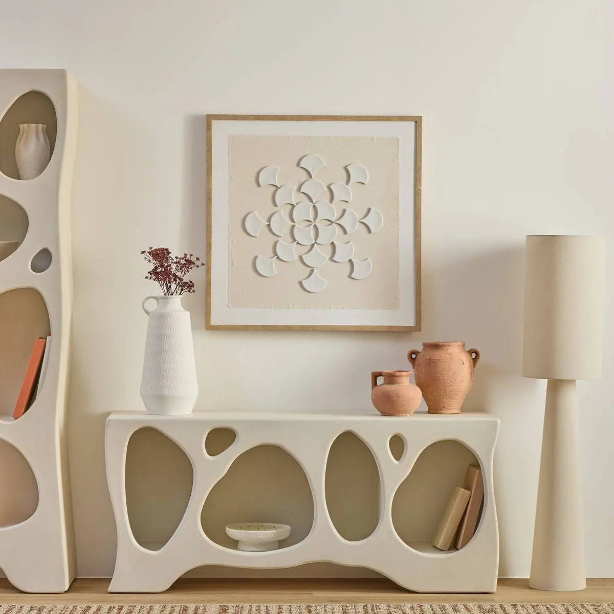 Pictură 3D atmosferă Houria, Evantai 78x78 cm