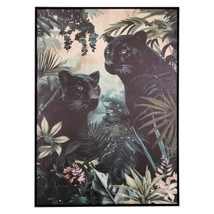 Pictură atmosferă Lacey, Imprimeu pe pânză 50x70 cm, Panteră