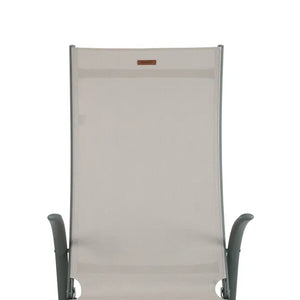 Сгъваем шезлонг Hesperide Samba, Алуминий, Лен/Лаврово зелено