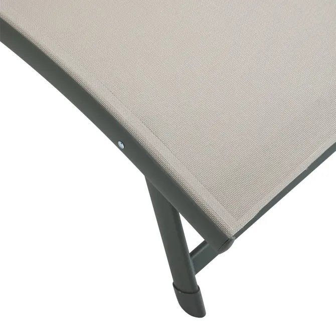 Сгъваем шезлонг Hesperide Samba, Алуминий, Лен/Лаврово зелено