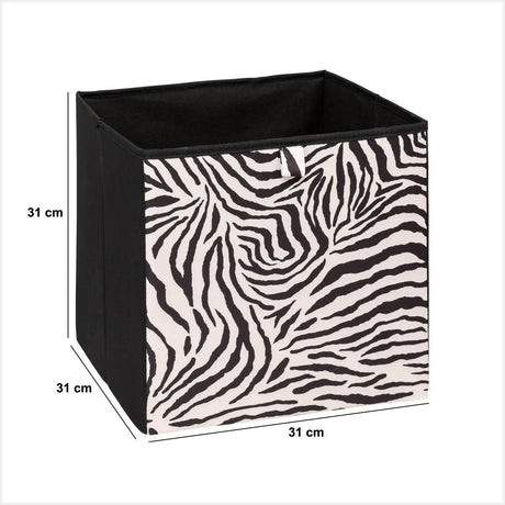 Cutie de depozitare 5five Mix &amp; Modul Zebra, 31x31 cm