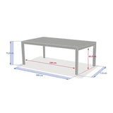 Masă de grădină extensibilă Hesperide Evasion, aluminiu, 12 locuri