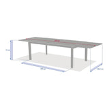 Masă de grădină extensibilă Hesperide Evasion, aluminiu, 12 locuri