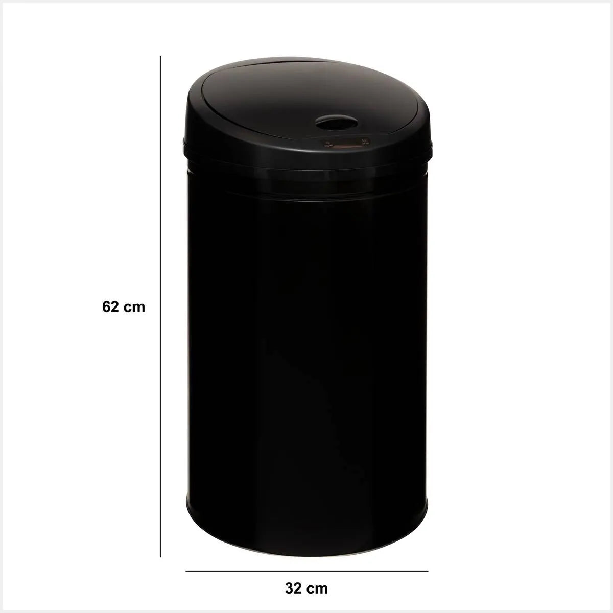 Coș de gunoi automat 5five Sensor, Negru, Metal, 42 l