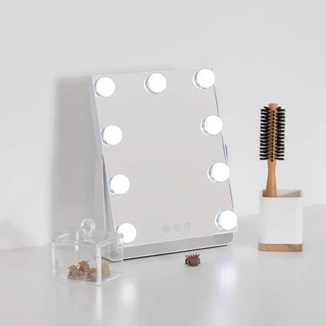 Oglindă de baie 5five Holly, LED, 27x6x32 cm, Alb