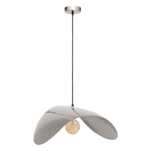 Lampă suspendată Atmosphera Arlo, 76 cm, argintie