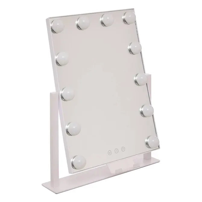 Oglindă de baie 5five Holly, LED, 35x7x43 cm, Alb