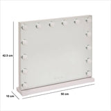 Oglindă de baie 5five Holly, LED, 50x10x42.5 cm, Alb
