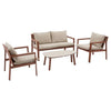 Set lounge de grădină Hesperide Flovia, aluminiu, 4 locuri