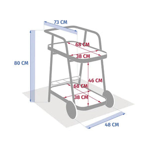Cărucior pe roți Hesperide Easiness din aluminiu