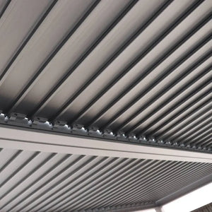 Пергола Hesperide Evonis, Алуминий и стомана, Графит, 4x3 m