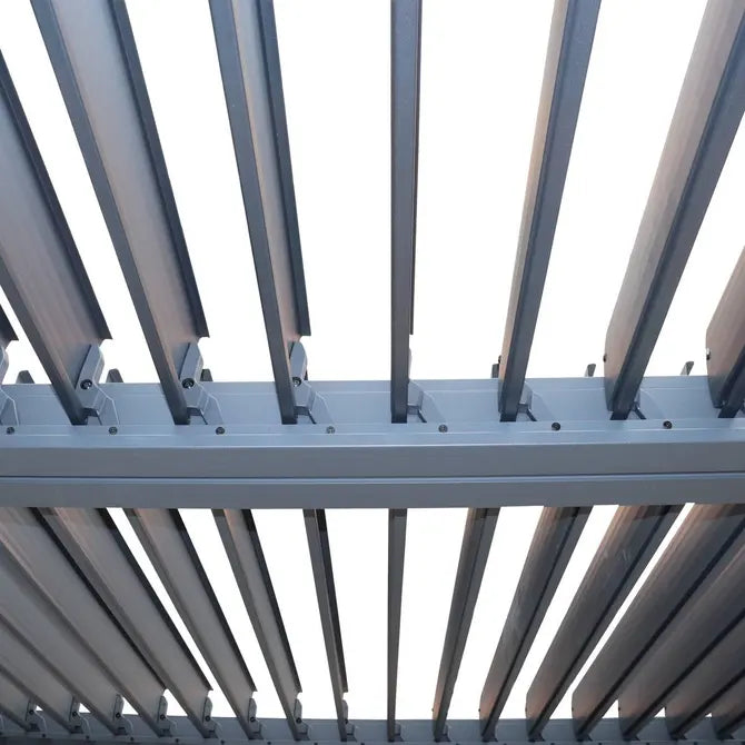 Пергола Hesperide Evonis, Алуминий и стомана, Графит, 4x3 m