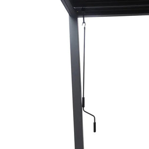 Пергола Hesperide Evonis, Алуминий и стомана, Графит, 4x3 m