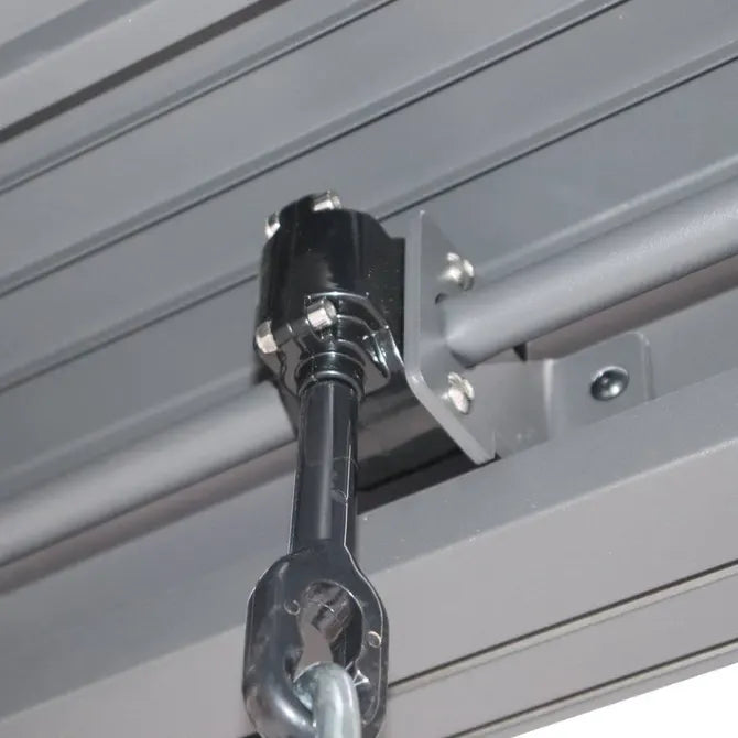 Пергола Hesperide Evonis, Алуминий и стомана, Графит, 4x3 m