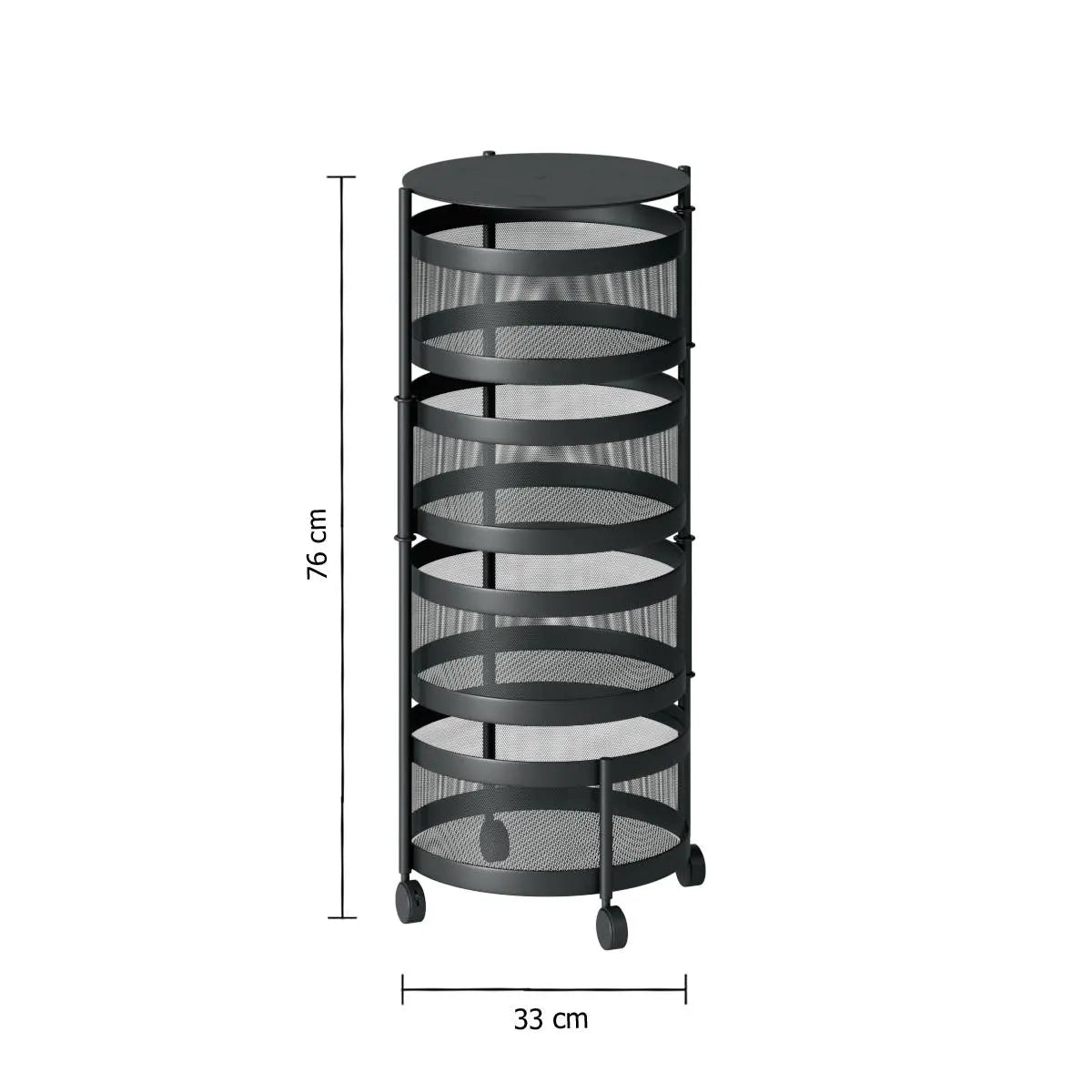 Cărucior de bucătărie 5five Mayaj, rotund, rotativ