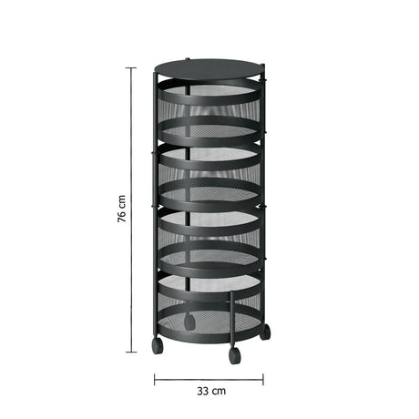 Cărucior de bucătărie 5five Mayaj, rotund, rotativ