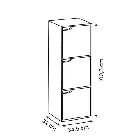 Рафт 5five Mix'n Modul Natural Door, 3 отделения