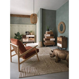 Figură decorativă Atmosphera Rino, lemn de mango, 45 cm