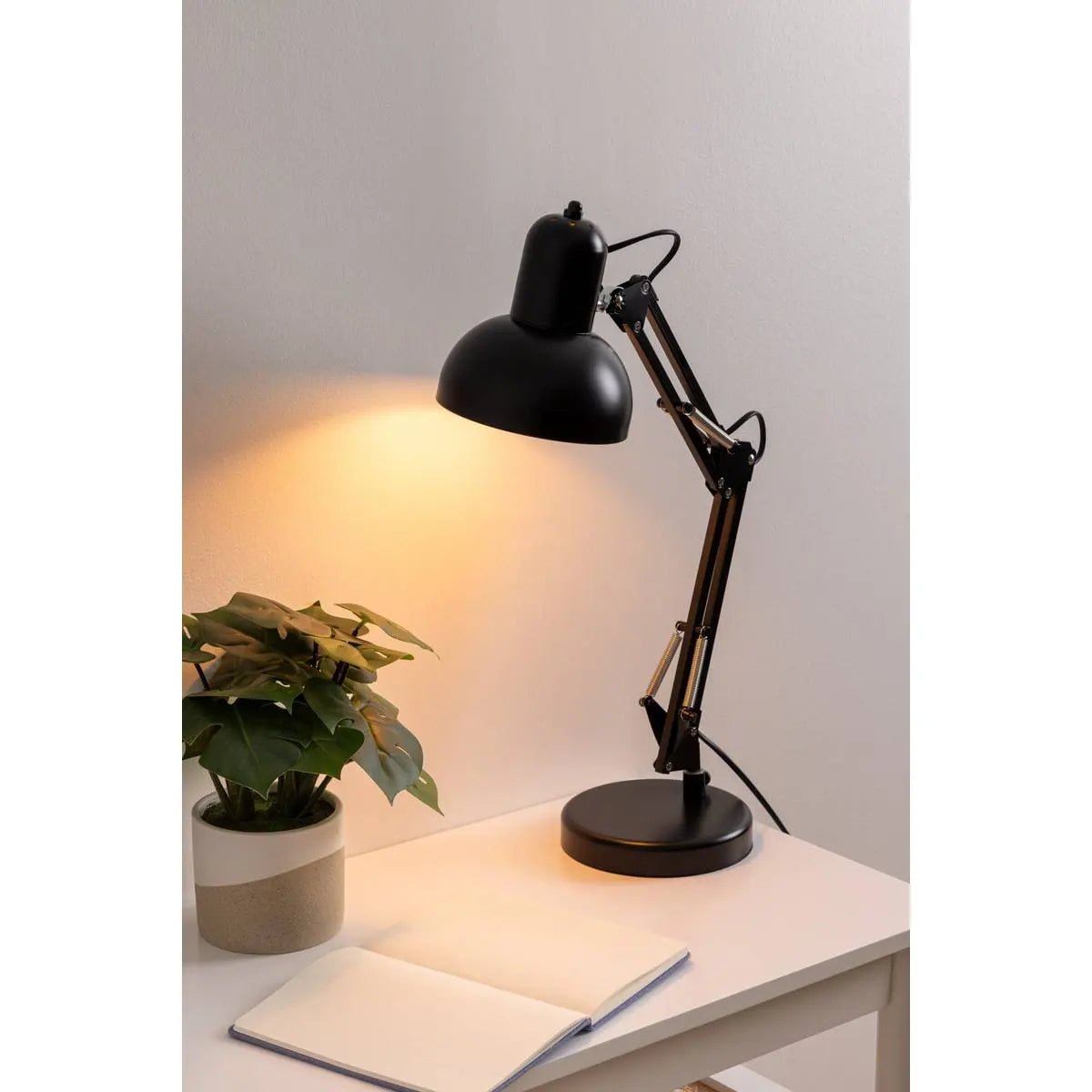 Lampă de masă Bren, Arch, Înălțime 55,8 cm, Metal negru