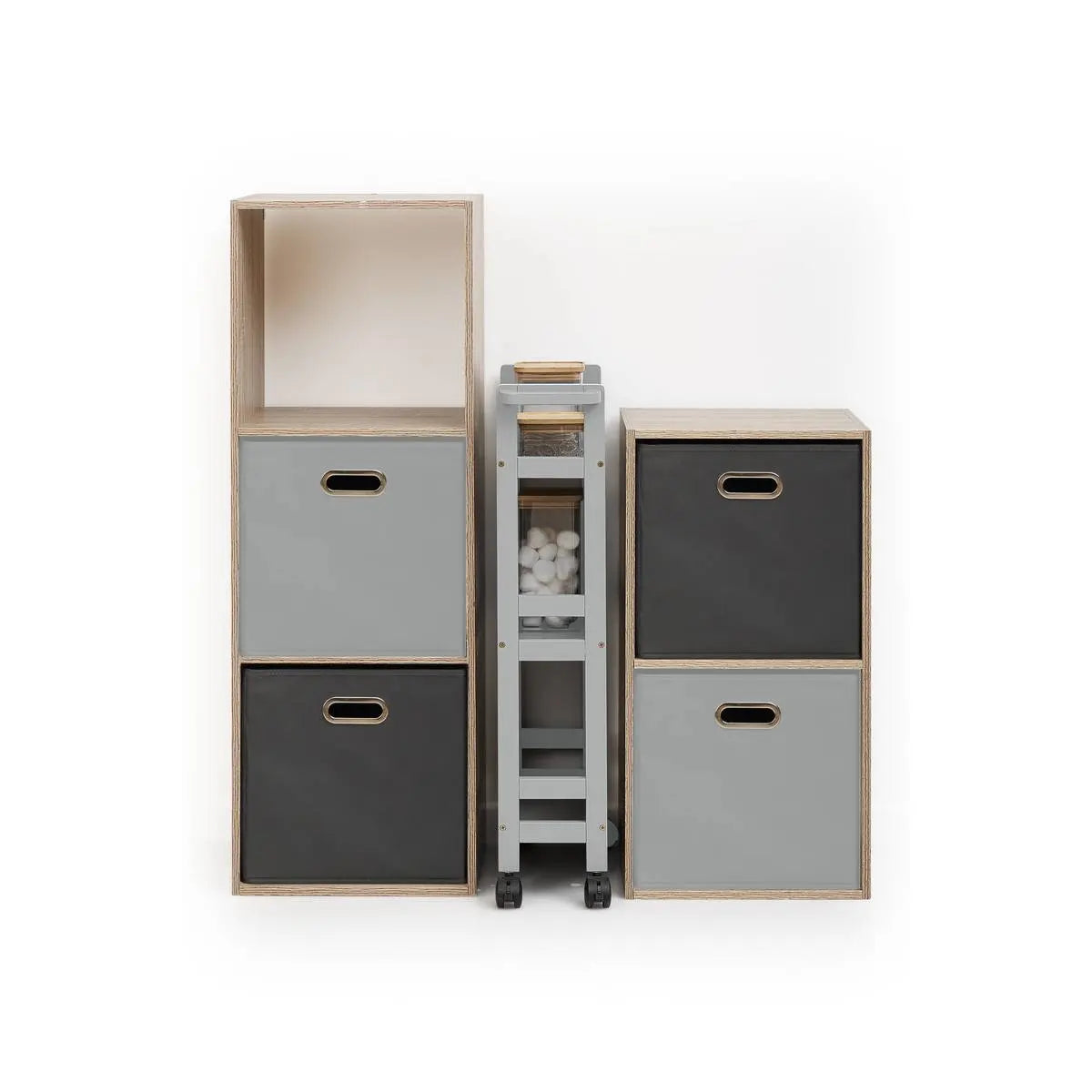 Raft pe roți 5five Colors, raft multifuncțional pentru baie și casă