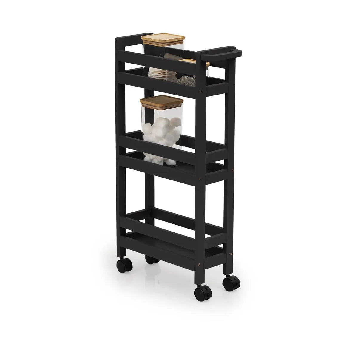 Raft pe roți 5five Colors, raft multifuncțional pentru baie și casă