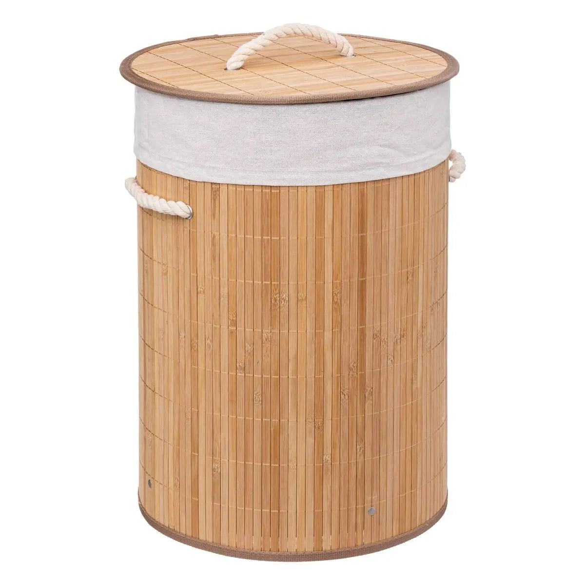 Coș de rufe 5five Bambou, rotund, 48 l
