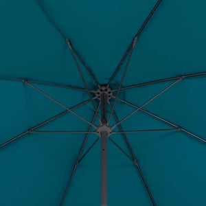 Прав накланящ се чадър Hesperide Sisko, Спици от фибростъкло, Синьо-зелен, 2.7 m