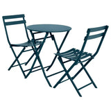 Masă pliabilă de balcon Hesperide Azua, sticlă, 2 locuri
