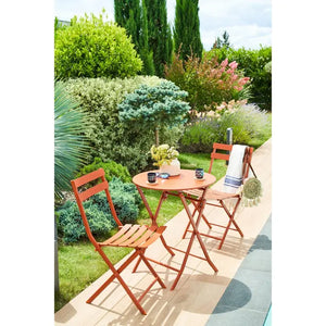 Masă rotundă de grădină Hesperide Greensboro, portocalie