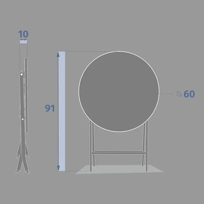 Masă rotundă de grădină Hesperide Greensboro, bej