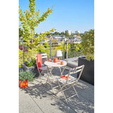 Masă pliabilă de balcon Hesperide Azua, sticlă, 2 locuri