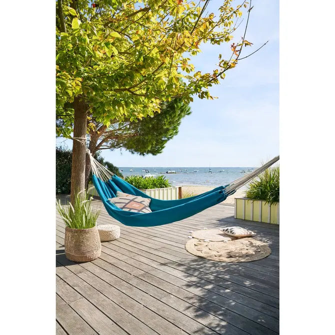 Двоен хамак Hesperide Yaqui, Синьо-зелен, 150x307 cm