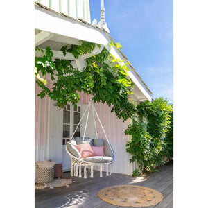 Висящ стол с възглавница Hesperide Cordessa, Бежов, 80 cm