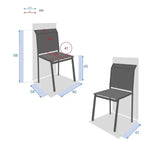 Scaun de grădină Hesperide Essentia, aluminiu