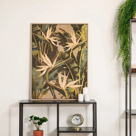 Pictură înrămată Atmosphera Daphné, Imprimeu pe pânză 58x78 cm, Efect aluminiu